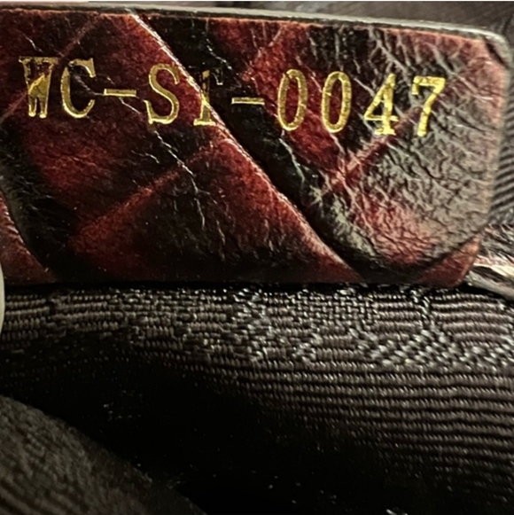 CELINE Brown Canvas & Crocodile Leather Hobo Bag - Picture 10 of 11